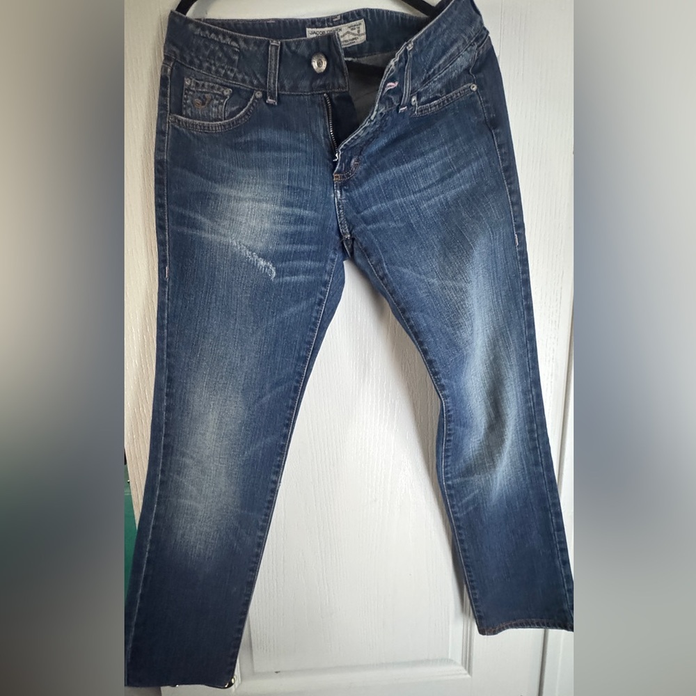 Jacob Cohen Blue Straight Jeans with Vintage Fading